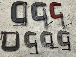 lot 64 image: Lot Of Assorted 2 & 3 C-Clamps