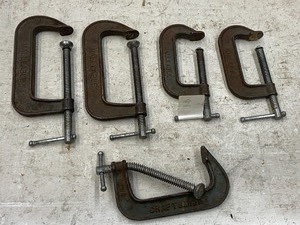 lot 73 image: Lot Of (2) 4 & (3) 6 C-Clamps