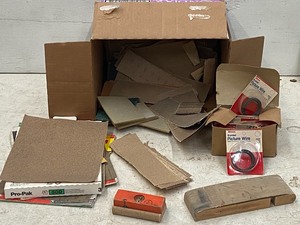 lot 88 image: Box Of Assorted Sanding Supplies -- See All Pictures