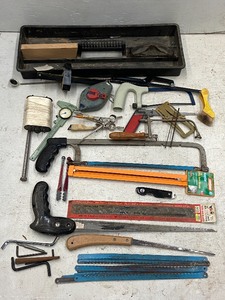 lot 94 image: Tote Of Assorted  Saw Tools -- Specialty Tools -- Etc (See All Pictures)