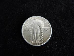 US 1928 D Standing Liberty Quarter