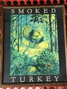 Smoked Turkey Framed Turkey Adver...