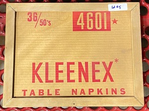 Antioque Kleenex Table Napkins Fram...