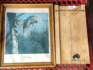 Lot Of (1) Framed Wild Turkey Pri...