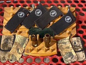 Lot Of (2) Tiered Wooden Game Call...