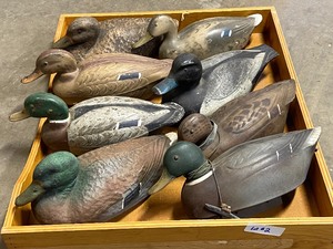 Wooden Tray With Assorted Vintage D...