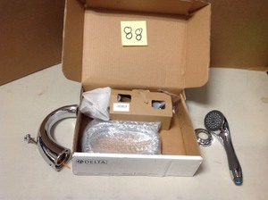 Classic 2-Handle Deck-Mount Roman Tub Faucet with Hand Shower Trim Kit Only in Chrome (Valve Not Included)
