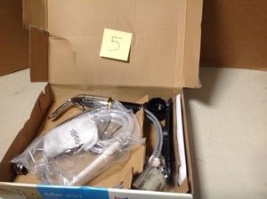Adler Single-Handle Low Arc Standard Kitchen Faucet with Side Sprayer in Chrome