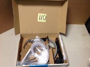 Adler Single-Handle Low Arc Standard Kitchen Faucet with Side Sprayer in Chrome
