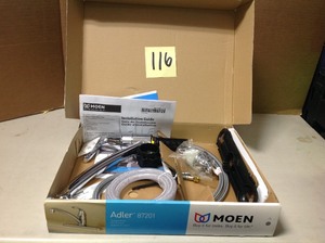 Adler Single-Handle Low Arc Standard Kitchen Faucet in Chrome