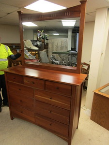 lot 106 image: NICHOLS & STONE DRESSER WITH MIRROR