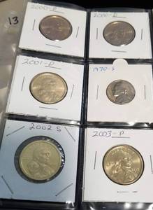 MIXED PAGE MOSTLY SACAJAWEA DOLLARS SOME PROOFS