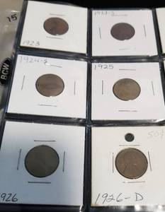 PAGE OF WHEAT CENTS 1920S