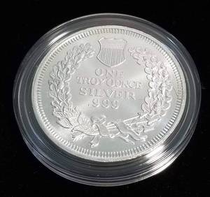 1 TROY OZ. .999 FINE SILVER INDIAN HEAD DESIGN IN AIRTITE