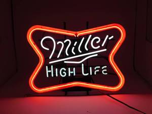 lot 1 image: Neon Miller Sign