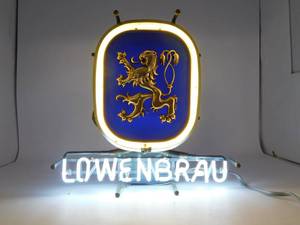 lot 4 image: Neon Lowenbrau Beer Sign