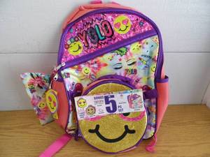 5 Pc Backpack Set