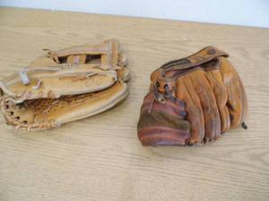 Lot of 2 Baseball Gloves