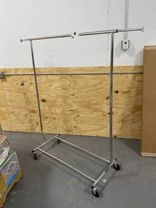 lot 23 image: Chrome Clothing Rack