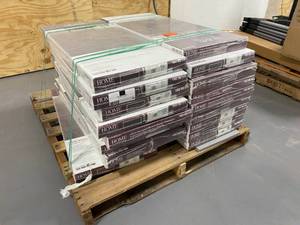 lot 39 image: HOME DECORATORS Flooring Lot of 17 cases Hand Scraped Strand Woven Wellington 38 in. T x 5-18 in. W x 36 in. L Engineered Click Bamboo Flooring