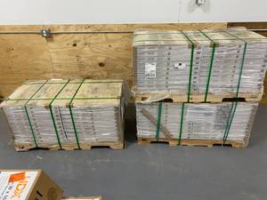 lot 40 image: LIFEPROOF Flooring Lot of 60 cases Night Orb 24 in. W x 24 in. L Luxury Vinyl Plank Flooring (19.7 sq. ft.  case)