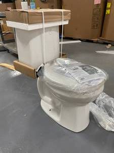 lot 50 image: AMERICAN STANDARD Cadet 3 Tall Height 2-Piece 1.01.6 GPF Dual Flush Round Toilet with Slow Close Seat in White