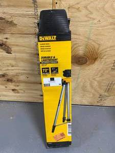 lot 58 image: DEWALT Adjustable and Portable LASER Level Tripod
