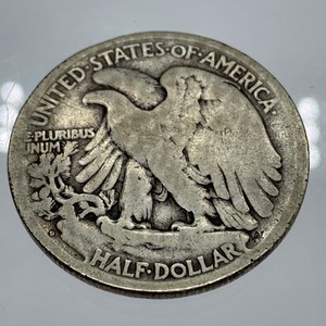 1917-D Walking Liberty Half Dollar Coin (Reverse)