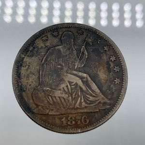 1876 Seated Liberty Half Dollar Coin
