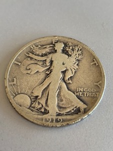 1919 Walking Liberty Half Dollar Coin