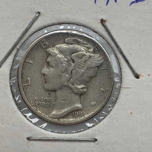 Four 1941-D Mercury Dimes
