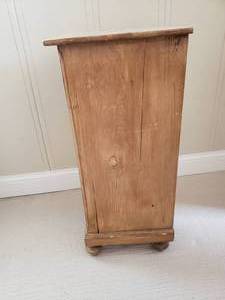 lot 23 image: Stylish Pine Rustic Side Table