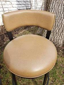 lot 53 image: Pair of Leather Bar Stools
