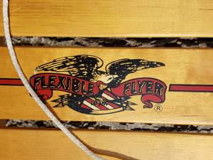 lot 54 image: Vintage Style Flexible Flyer Sled