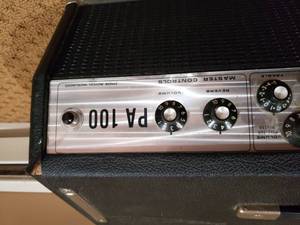 lot 39 image: Vintage Fender PA 100 Guitar Amp
