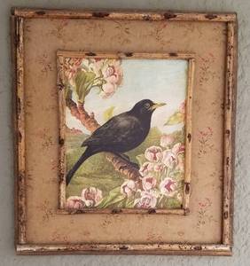 lot 81 image: Rustic Bird Prints Set of 3