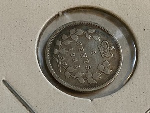 lot 73 image: Canada 1896 silver 5-cent...