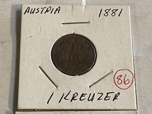 lot 86 image: Austria 1816A 1 Kreuzer and 1881 1...