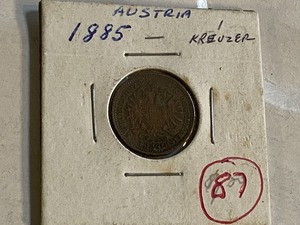 lot 87 image: Austria 1851A 1 Kreuzer and 1885 1...
