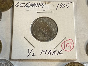 lot 101 image: Germany silver 1905 12 Mark plus ...