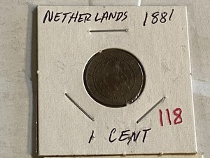 lot 118 image: Netherlands 1881 2 12 cents and 1...
