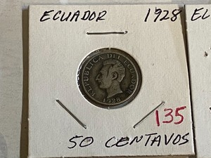 lot 135 image: Central America silver Ecuador 192...