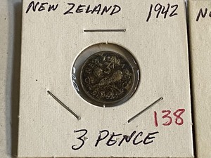 lot 138 image: New Zealand silver 1934 1 Shilling...