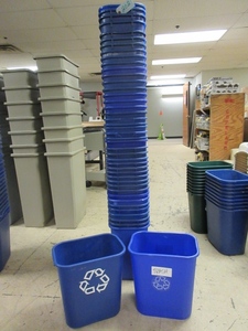 RUBBERMAID AND TENEX RECYCLE BINS