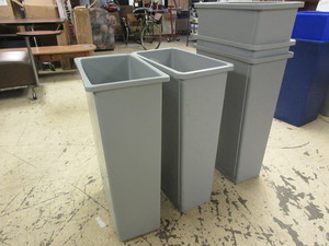 SLIM STYLE WASTE BINS IN MIXED BRANDS