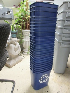 RUBBERMAID 13 QT. RECYCLE WASTEBASKETS