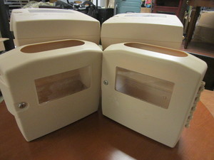 STERICYCLE, LOCKING, 3 GALLON SHARPS CONTAINER ENCLOSURE CABINETS