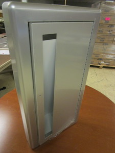 ANODIZED ALUMINUM FIRE EXTINGUISHER CABINET - NEW