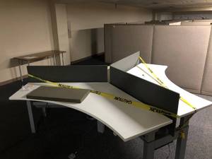 HAWORTH PLANES HEIGHT ADJUSTABLE WORK CENTER