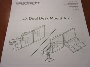 ERGOTRON LX DUAL STACKING DESK MOUNT ARMS - NEW